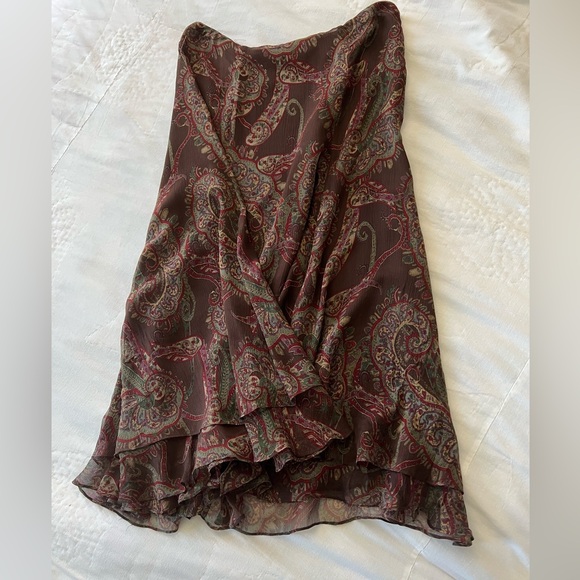 Ralph Lauren Paisley Skirt Size 6 - Picture 5 of 10